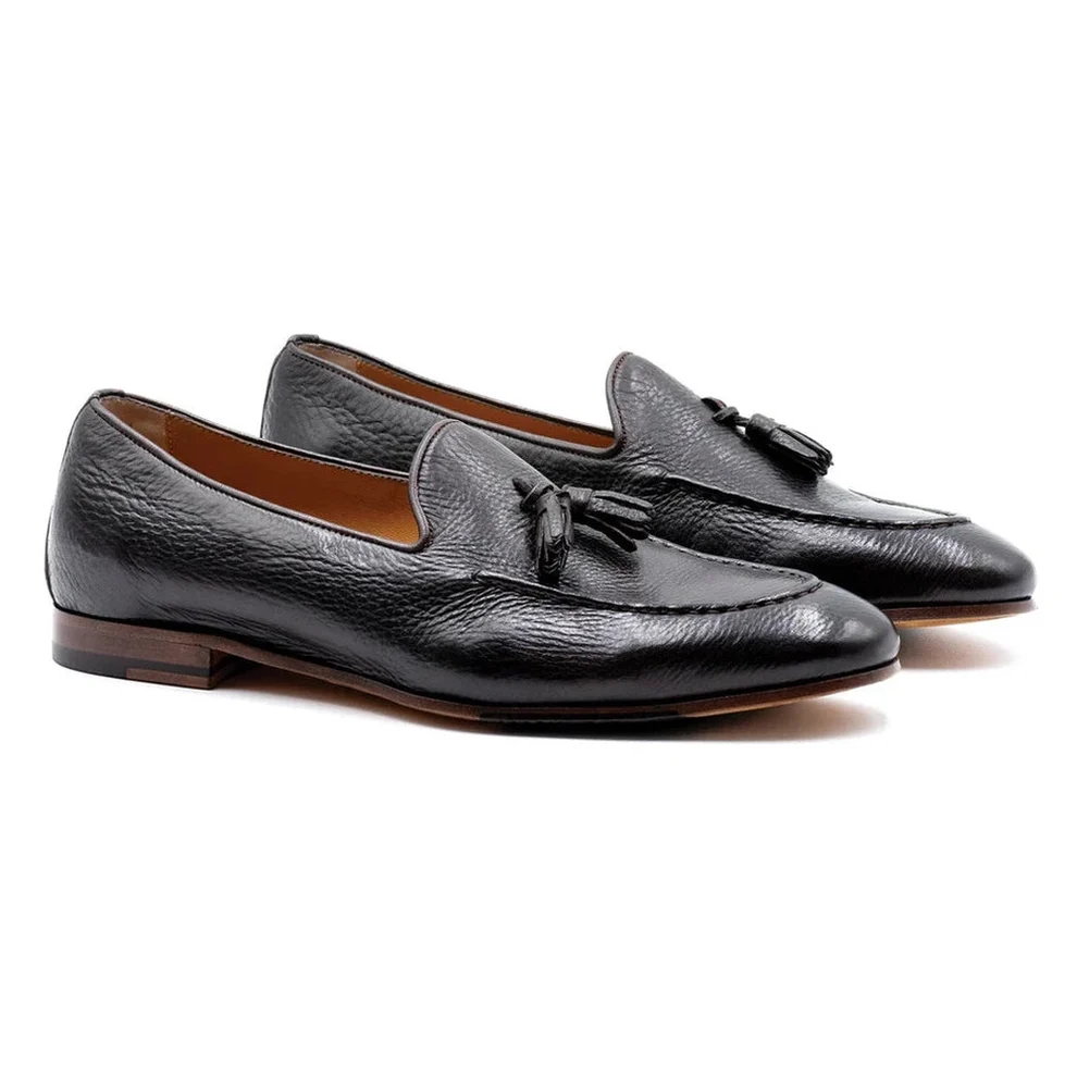 Espresso tassel loafer